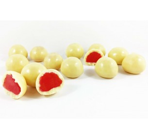 Raspberry Jellies - White 500g
